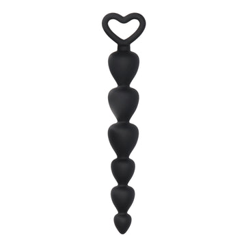 Black Silicone Anal Beads